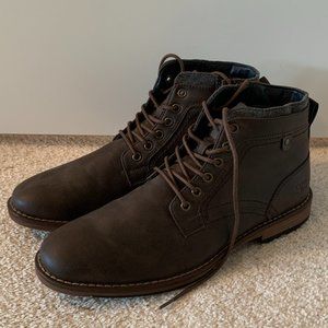 Mens B-52 Brown Leather Boots BRAND NEW, size US 11